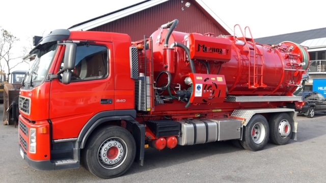 Slamsug på lastväxlar ram