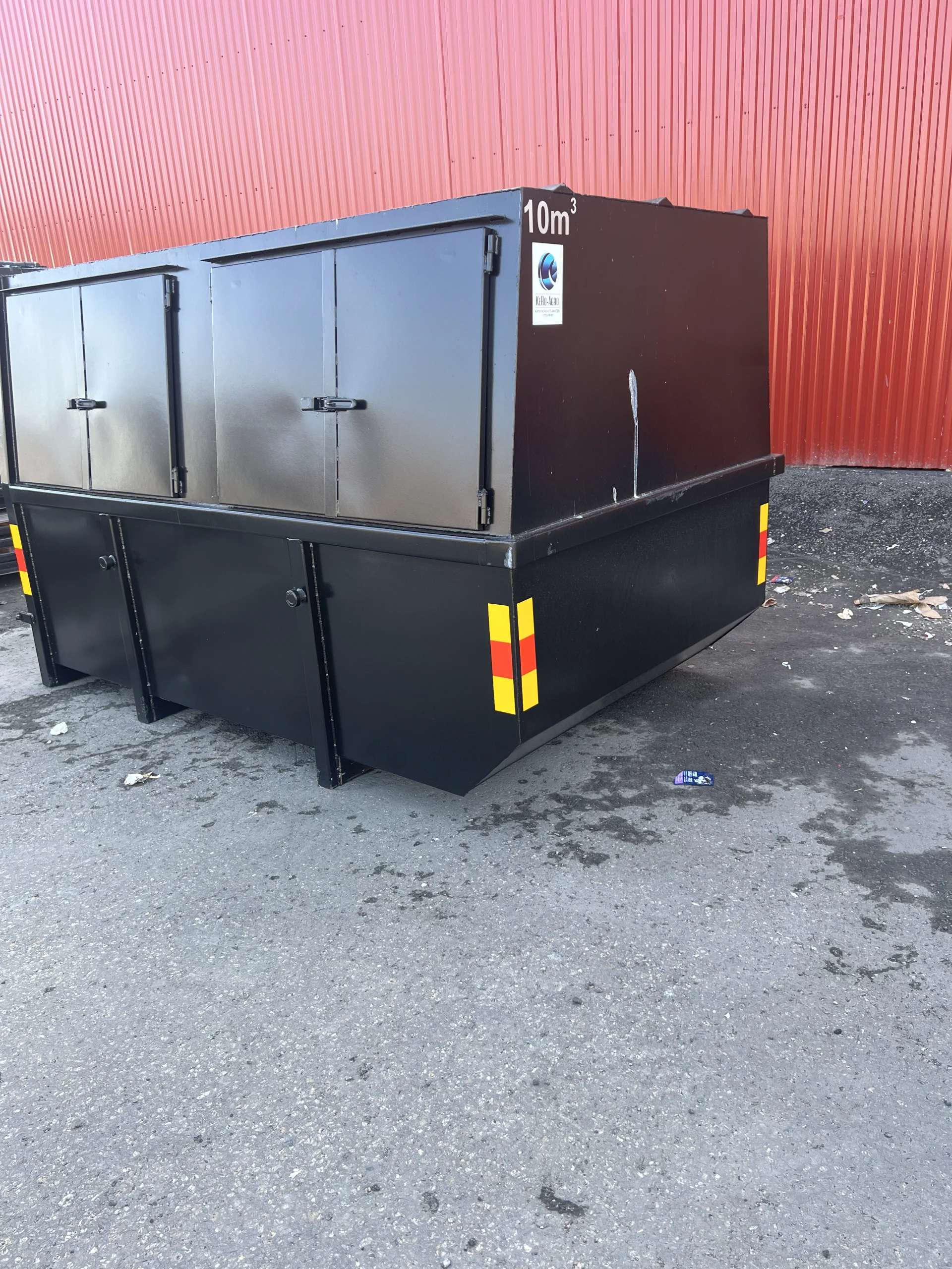 Täckt liftdumpercontainer 6–14 m³ – produktbild 2